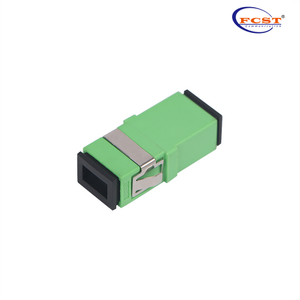 Acoplador de adaptador de fibra óptica monomodo simplex sin oído SCAPC a SCAPC con brida