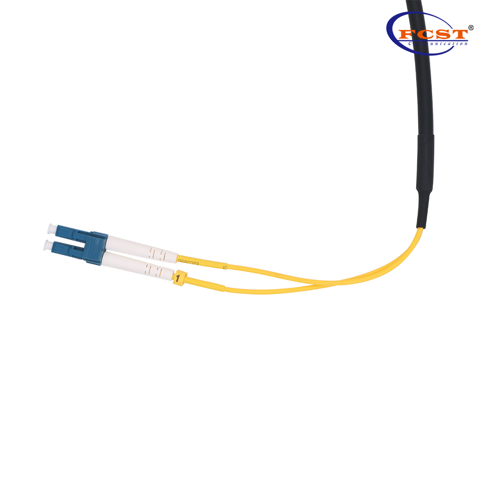 Cable de conexión óptica LC a LC monomodo duplex-cruzado 0,5 m ODC