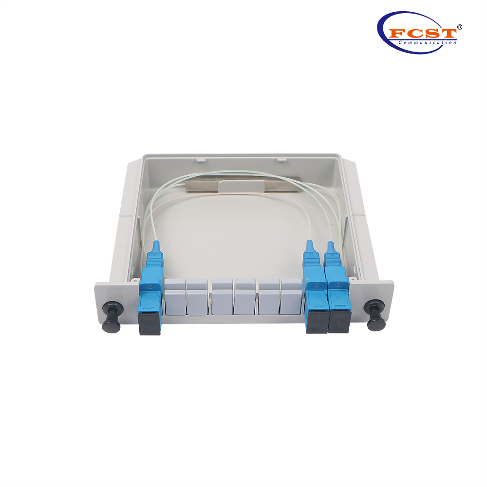 Divisor de PLC tipo caja 1-2 LGX con conector SC/UPC